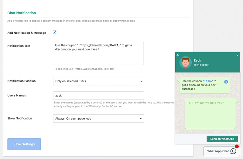 Add Chat Notifications